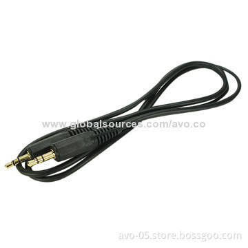 DC 3.5mm Male-to-male Audio Cable with High Performance, RoHS Compliant